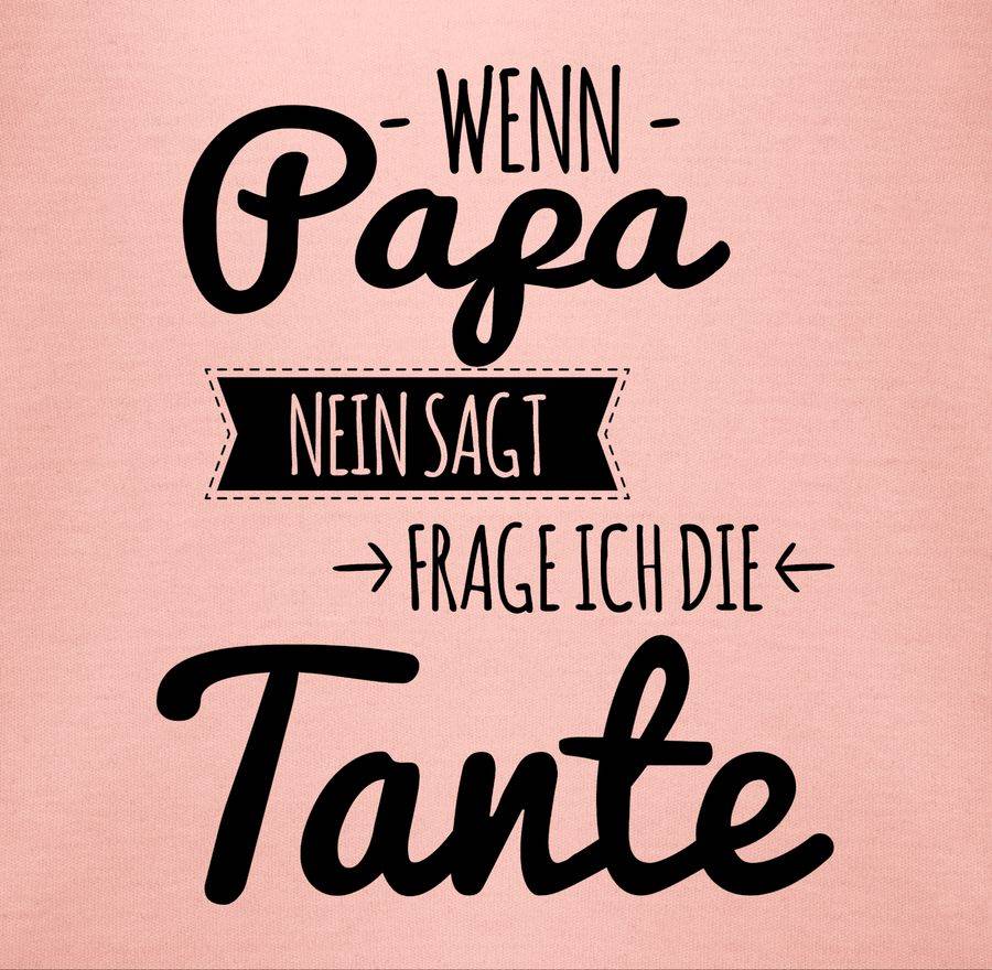 Shirtracer Wenn Papa Nein Sagt Frage Ich Die Tante - Schwarz: Tshirt Gym Bag Shirtracer