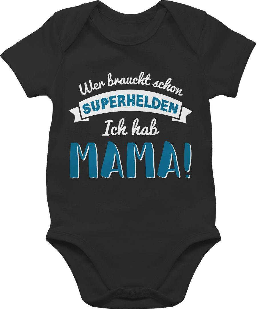 Shirtracer Wer braucht schon Superhelden ich hab Mama Blau Shirts & Mehr Shirtracer