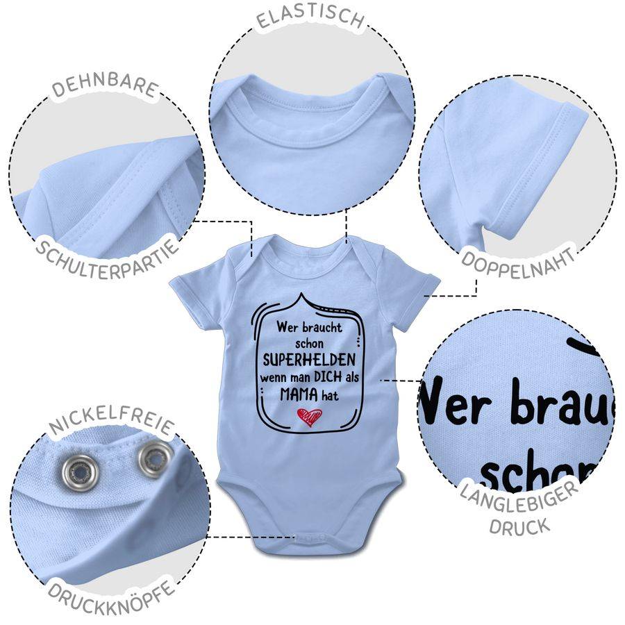Shirtracer Wer Braucht Schon Superhelden Wenn Man Dich Als Mama Hat Shirts & Mehr Shirtracer
