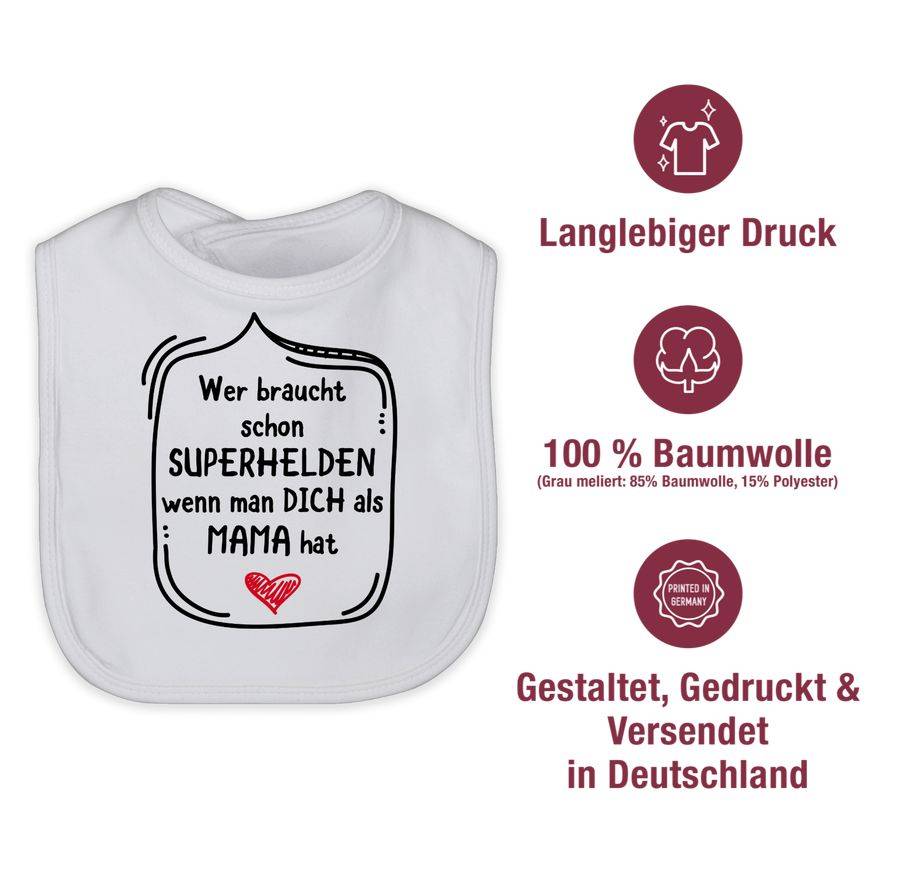 Shirtracer Wer Braucht Schon Superhelden Wenn Man Dich Als Mama Hat Shirts & Mehr Shirtracer