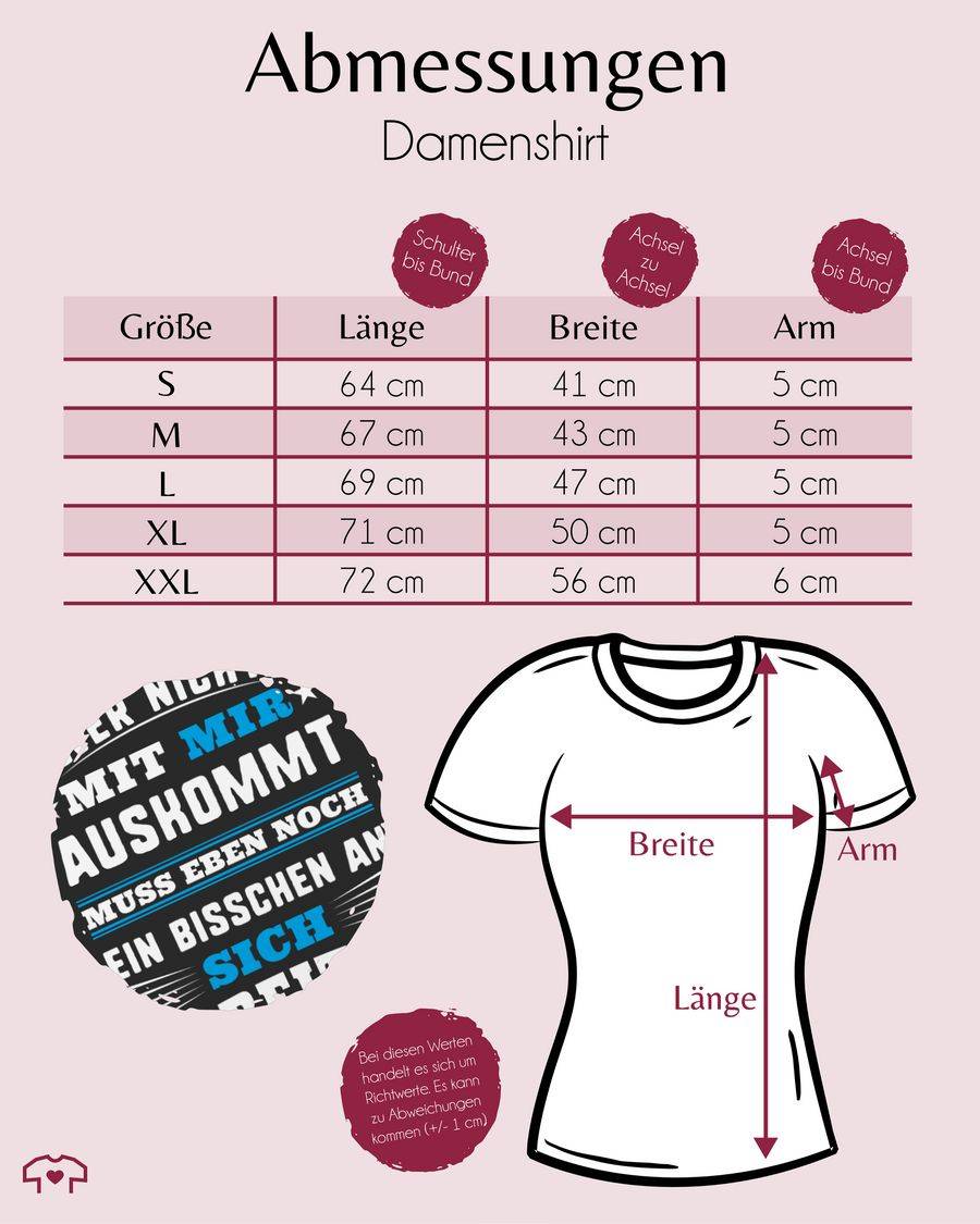 Shirtracer Wer Mit Mir Nicht Auskommt - Blau: T-Shirt Gym Bag Shirtracer