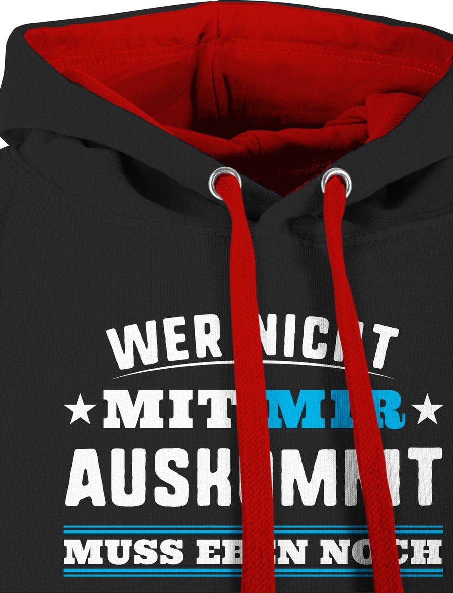 Shirtracer Wer Mit Mir Nicht Auskommt - Blau: T-Shirt Gym Bag Shirtracer