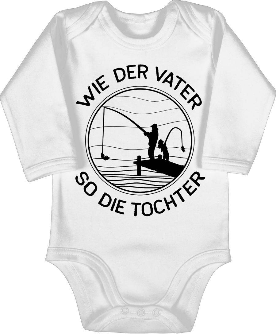 Shirtracer Wie der Vater so die Tochter angeln - schwarz Shirts & Mehr Shirtracer