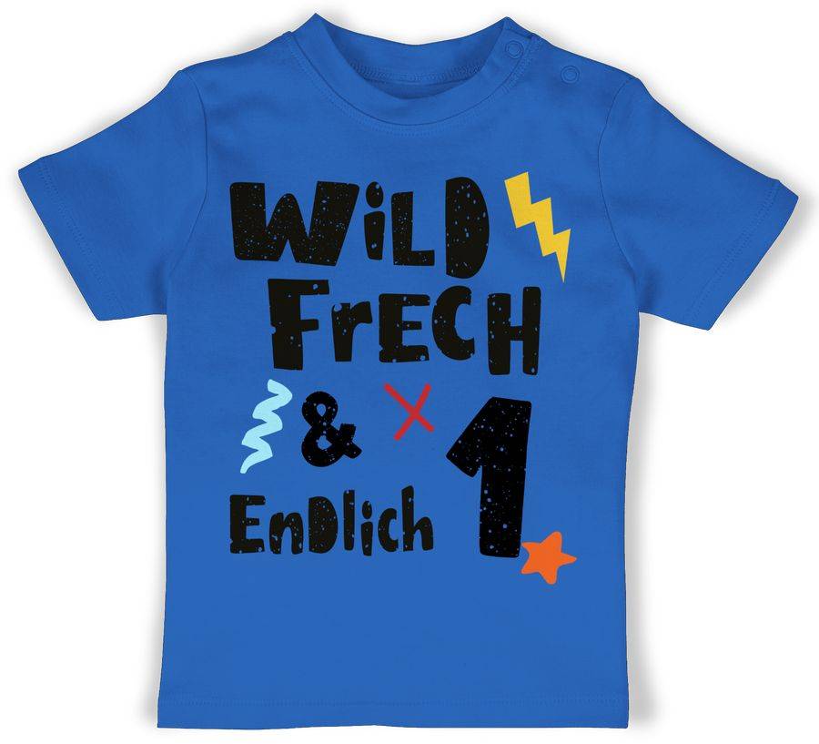 Shirtracer Wild frech und endlich 1 - Wunderbar ein Jahr Shirts & Mehr Shirtracer