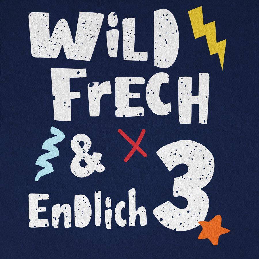 Shirtracer Wild Frech Und Endlich 3 - Drei Jahre Wunderbar: Tshirt Turnbeutel Shirtracer