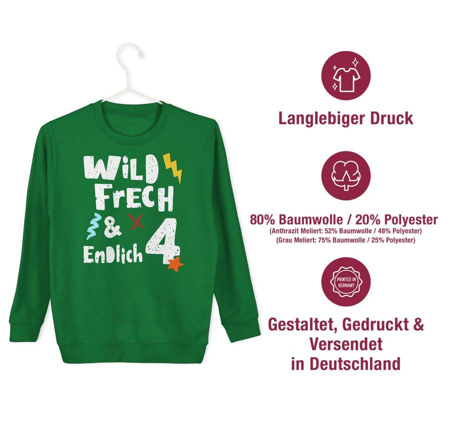 Shirtracer Wild Frech Und Endlich 4 - Vier Jahre Wunderbar Shirts & Mehr Shirtracer