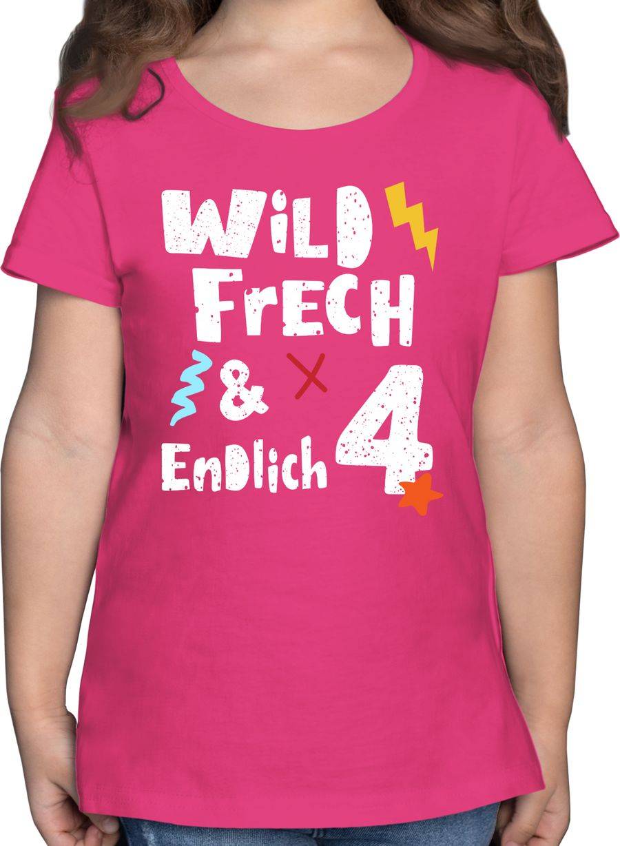 Shirtracer Wild frech und endlich 4 - Vier Jahre Wunderbar Shirts & Mehr Shirtracer