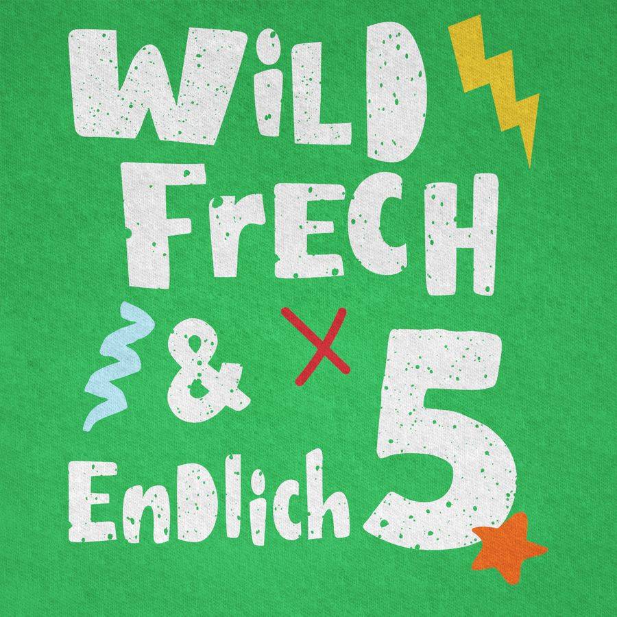 Shirtracer Wild Frech Und Endlich 5 - Fünf Jahre Wunderbar: Tshirt Gym Bag Shirtracer