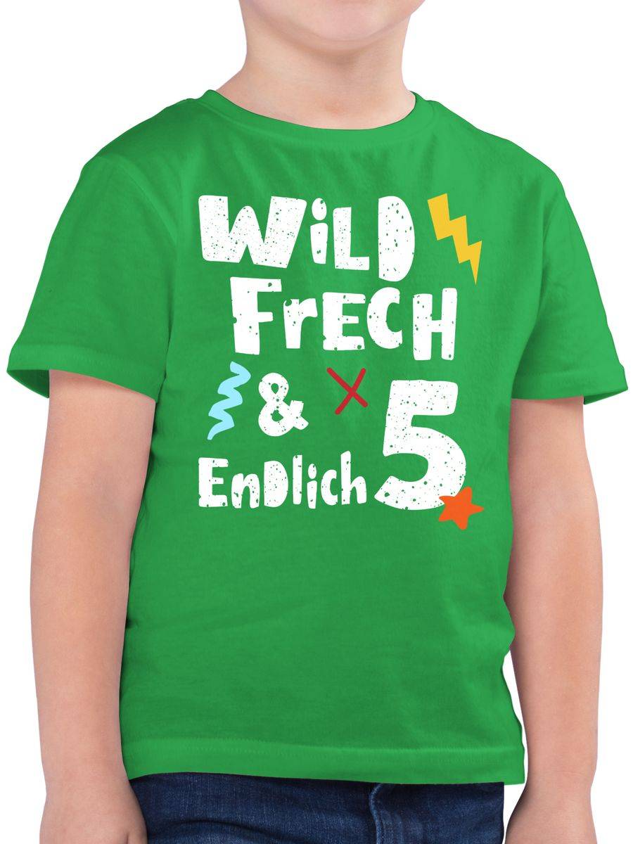 Shirtracer Wild frech und endlich 5 - Fünf Jahre Wunderbar: Tshirt Gym Bag Shirtracer