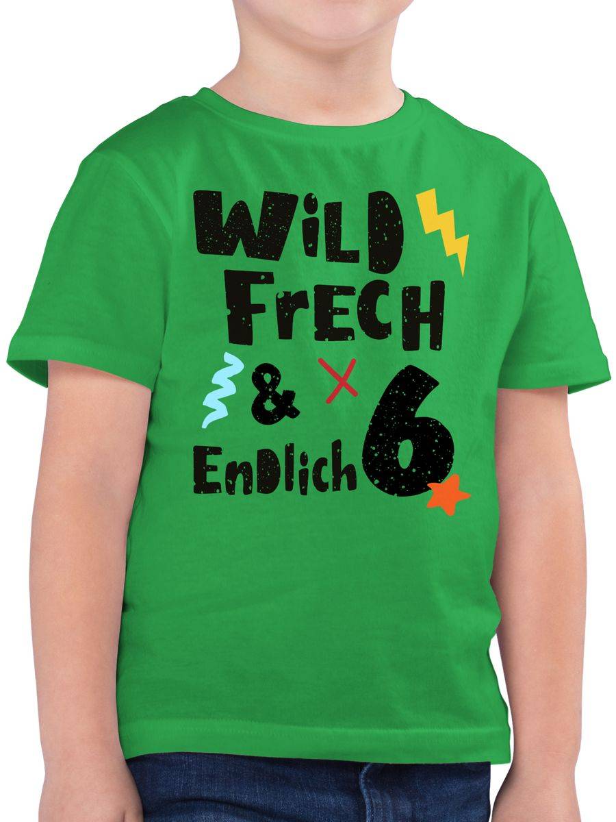 Shirtracer Wild frech und endlich 6 - Wunderbar sechs Jahre: Tshirt Gym Bag Shirtracer