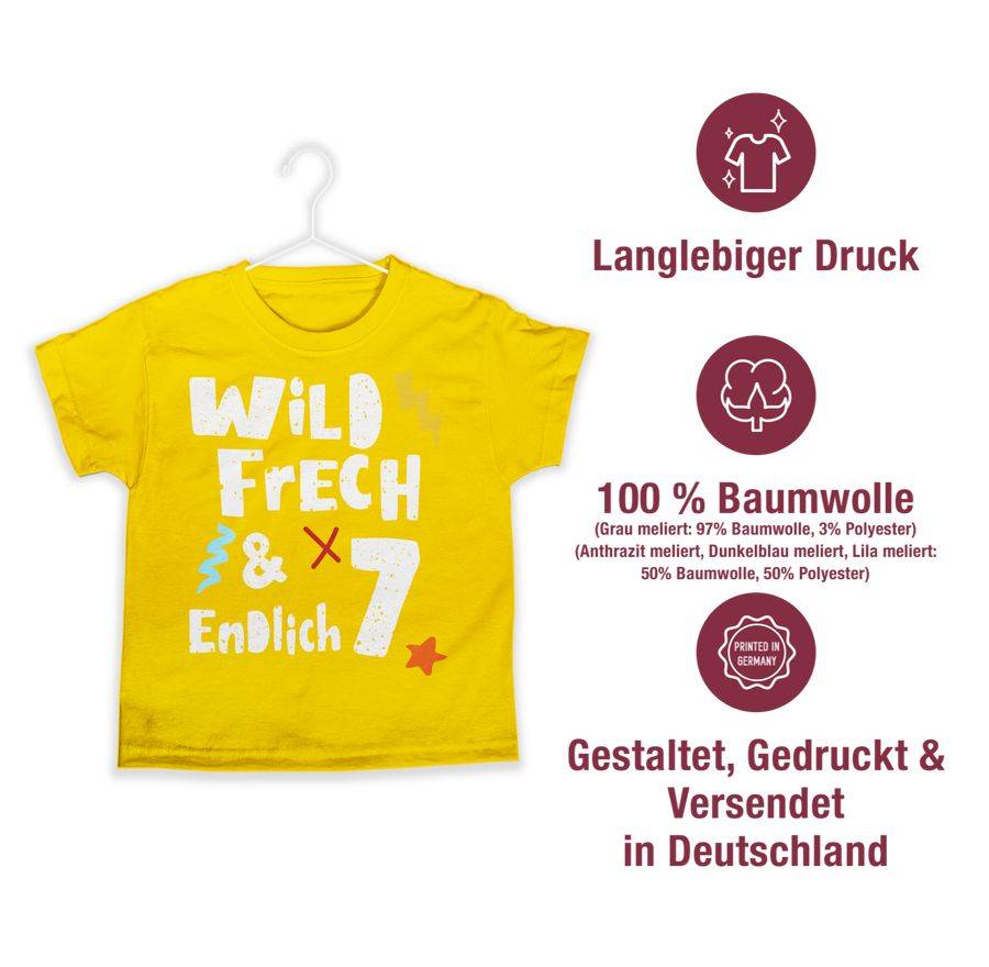 Shirtracer Wild Frech Und Endlich 7 - Sieben Jahre Wunderbar Shirts & Mehr Shirtracer