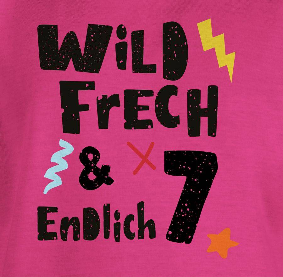 Shirtracer Wild Frech Und Endlich 7 - Wunderbar Sieben Jahre: T-Shirt Gym Bag Shirtracer