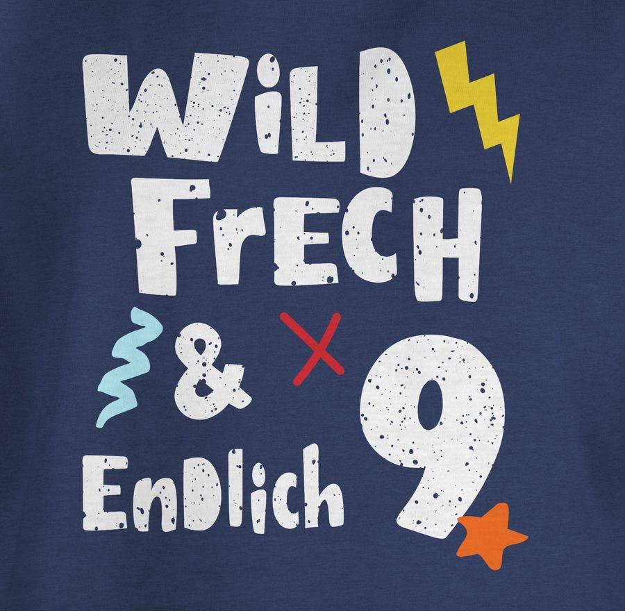 Shirtracer Wild Frech Und Endlich 9 - Neun Jahre Wunderbar: T-Shirt Gym Bag Shirtracer