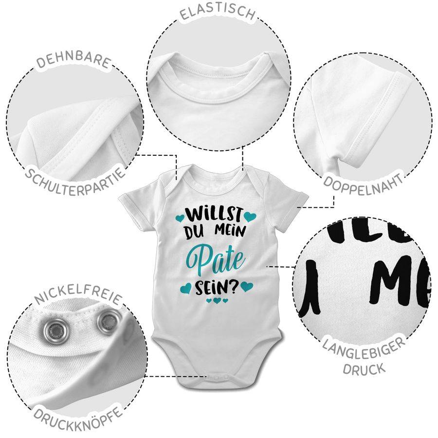 Shirtracer Willst Du Mein Pate Sein? - Türkis Shirts & Mehr Shirtracer