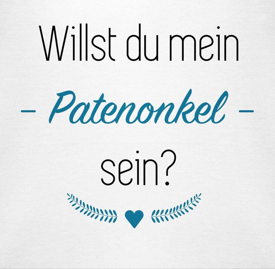 Shirtracer Willst Du Mein Patenonkel Sein? Herz: Tshirt Gym Bag Shirtracer