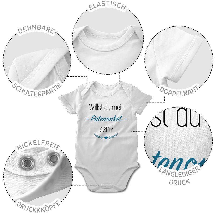 Shirtracer Willst Du Mein Patenonkel Sein? Herz: Tshirt Gym Bag Shirtracer