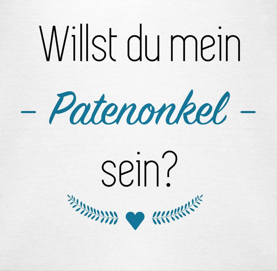 Shirtracer Willst Du Mein Patenonkel Sein? Herz: Tshirt Gym Bag Shirtracer