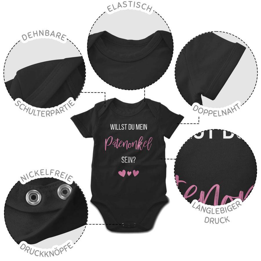 Shirtracer Willst Du Mein Patenonkel Sein? Rosa Shirts & Mehr Shirtracer