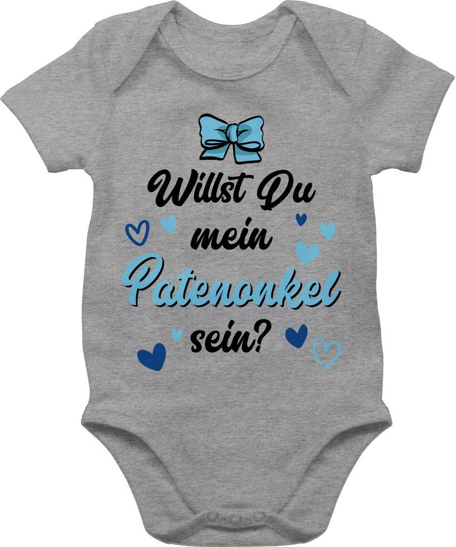 Shirtracer Willst du mein Patenonkel sein schwarz blau: Tshirt Turnbeutel Shirtracer