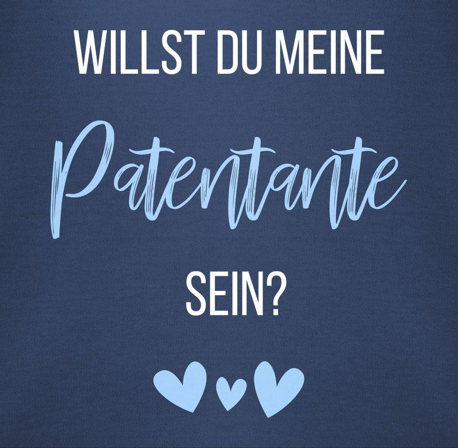Shirtracer Willst Du Meine Patentante Sein? Babyblau: Tshirt Turnbeutel Shirtracer