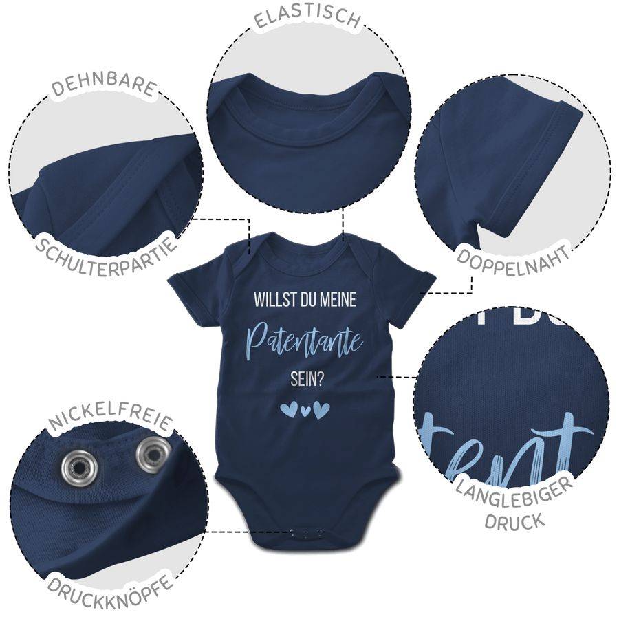 Shirtracer Willst Du Meine Patentante Sein? Babyblau: Tshirt Turnbeutel Shirtracer