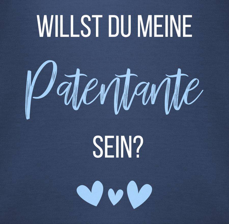 Shirtracer Willst Du Meine Patentante Sein? Babyblau: Tshirt Turnbeutel Shirtracer