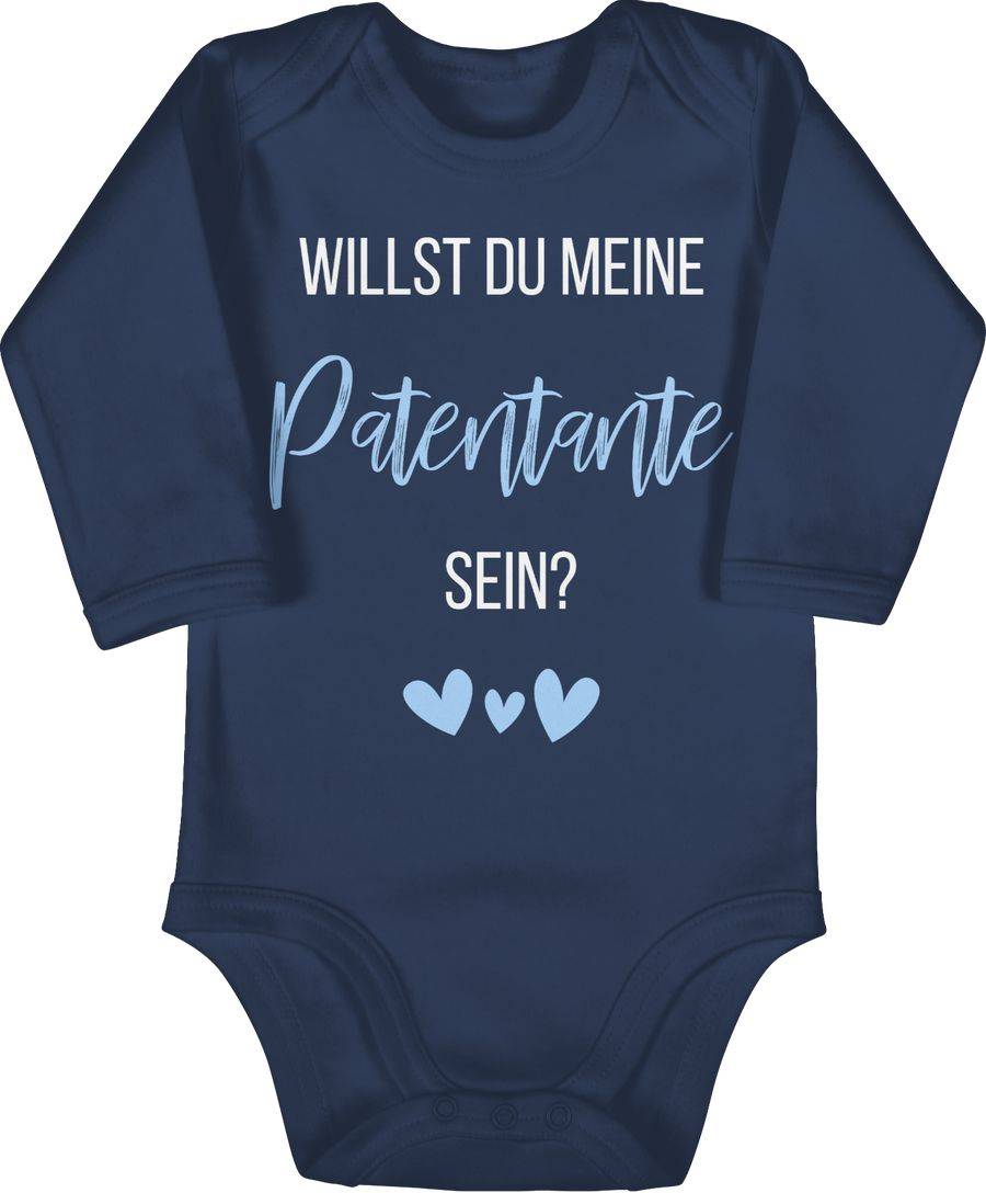 Shirtracer Willst du meine Patentante sein? Babyblau: Tshirt Turnbeutel Shirtracer