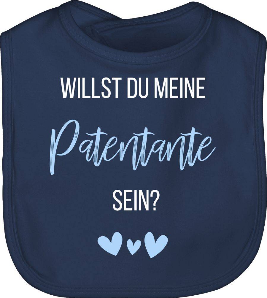 Shirtracer Willst du meine Patentante sein? Babyblau: Tshirt Turnbeutel Shirtracer