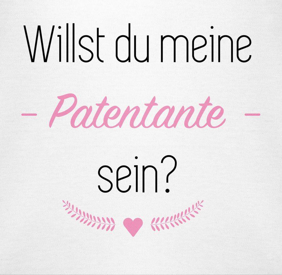 Shirtracer Willst Du Meine Patentante Sein? Herz Shirts & Mehr Shirtracer
