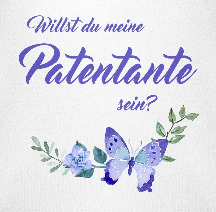 Shirtracer Willst Du Meine Patentante Sein? Schmetterlinge Shirts & Mehr Shirtracer