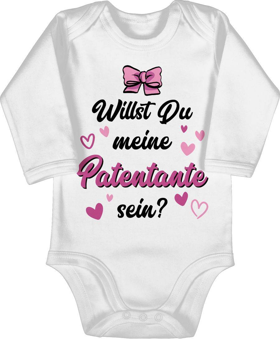 Shirtracer Willst du meine Patentante sein schwarz rosa: T-Shirt Gym Bag Shirtracer