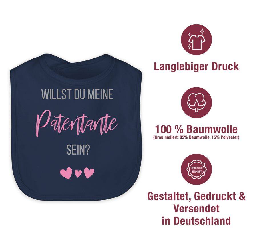 Shirtracer Willst Du Meine Patentante Sein: T-Shirt Rucksack Shirtracer