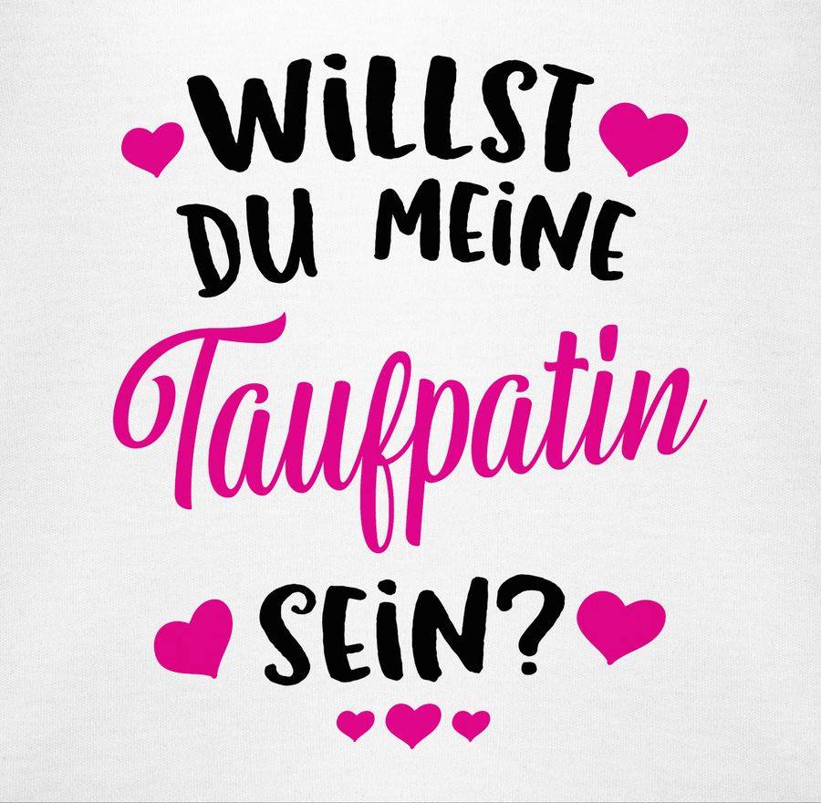 Shirtracer Willst Du Meine Taufpatin Sein? - Fuchsia: Tshirt Gym Bag Shirtracer