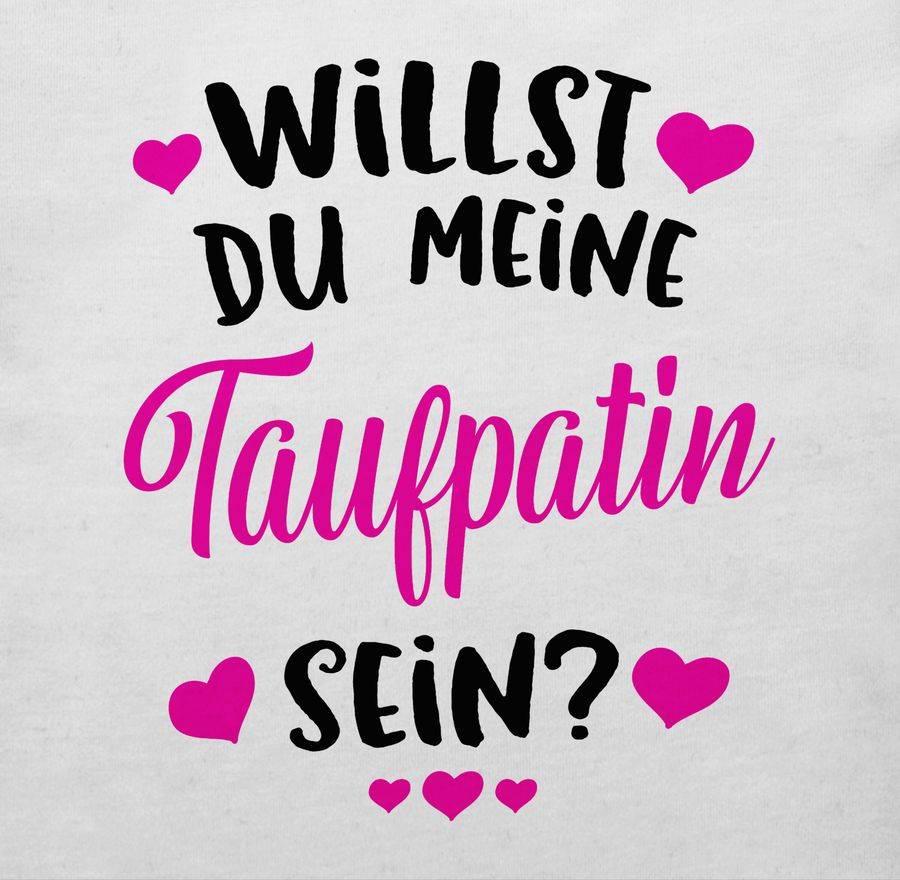 Shirtracer Willst Du Meine Taufpatin Sein? - Fuchsia: Tshirt Gym Bag Shirtracer