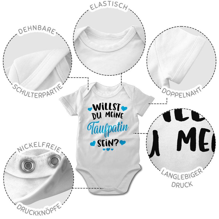 Shirtracer Willst Du Meine Taufpatin Sein? - Hellblau Shirts & Mehr Shirtracer