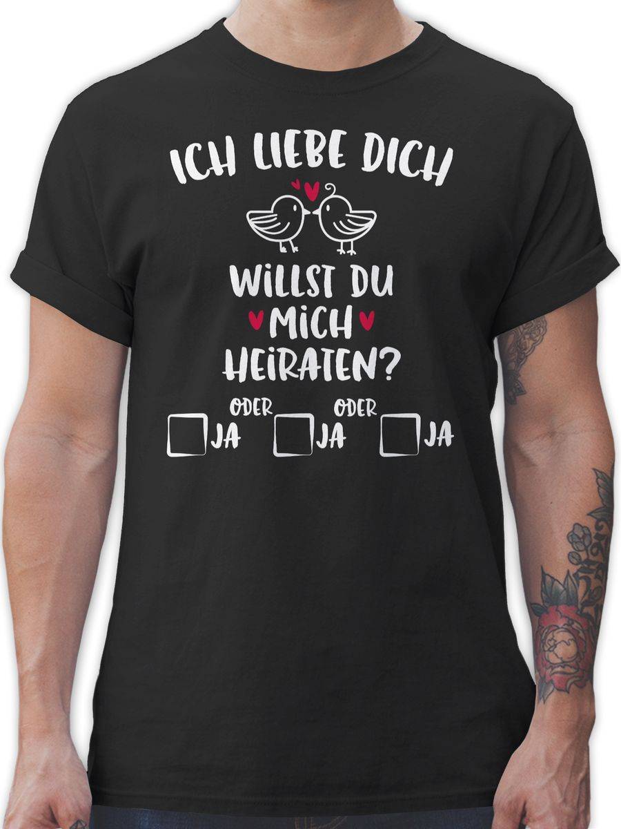 Shirtracer Willst du mich heiraten? - weiß Shirts & Mehr Shirtracer