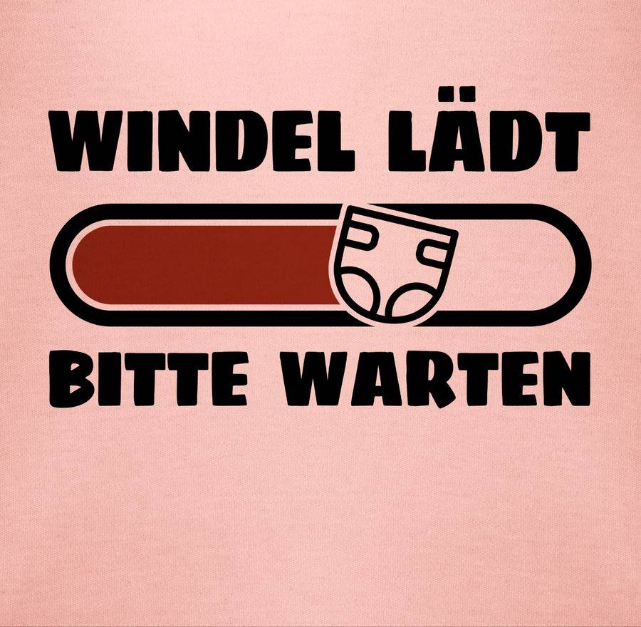 Shirtracer Windel Lädt Bitte Warten In Schwarz Und Braun Shirts & Mehr Shirtracer