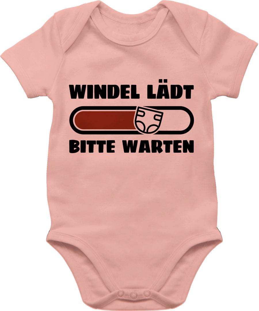 Shirtracer Windel lädt Bitte warten in schwarz und braun Shirts & Mehr Shirtracer