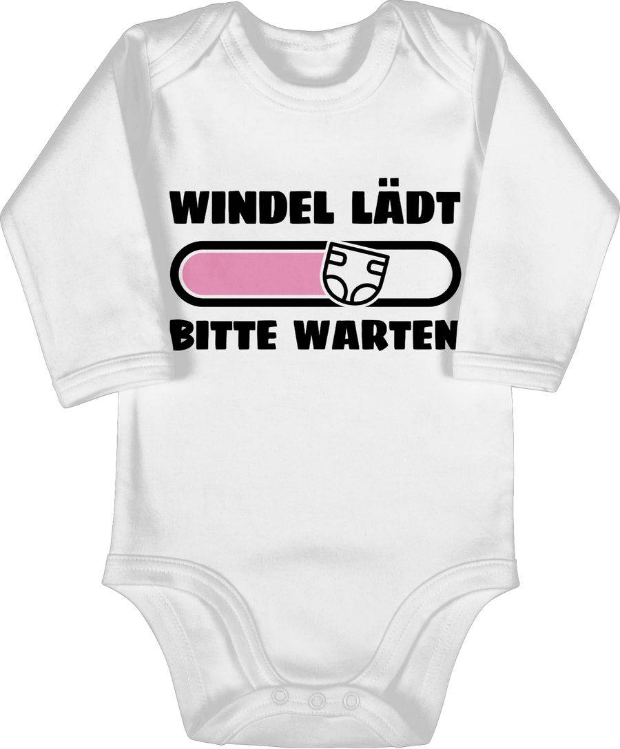 Shirtracer Windel lädt Bitte warten in schwarz und rosa Shirts & Mehr Shirtracer