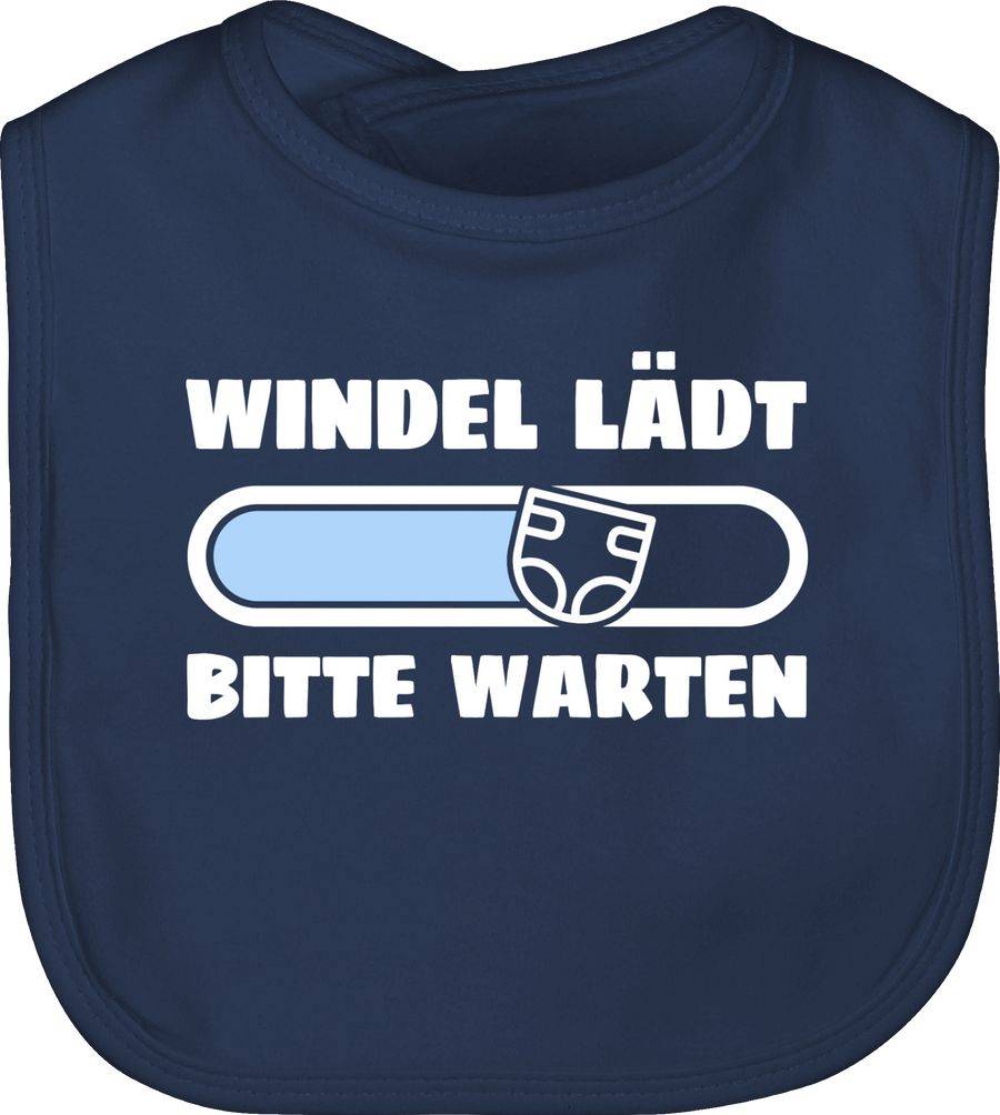 Shirtracer Windel lädt Bitte warten in weiß und blau: T-Shirt Gym Bag Shirtracer