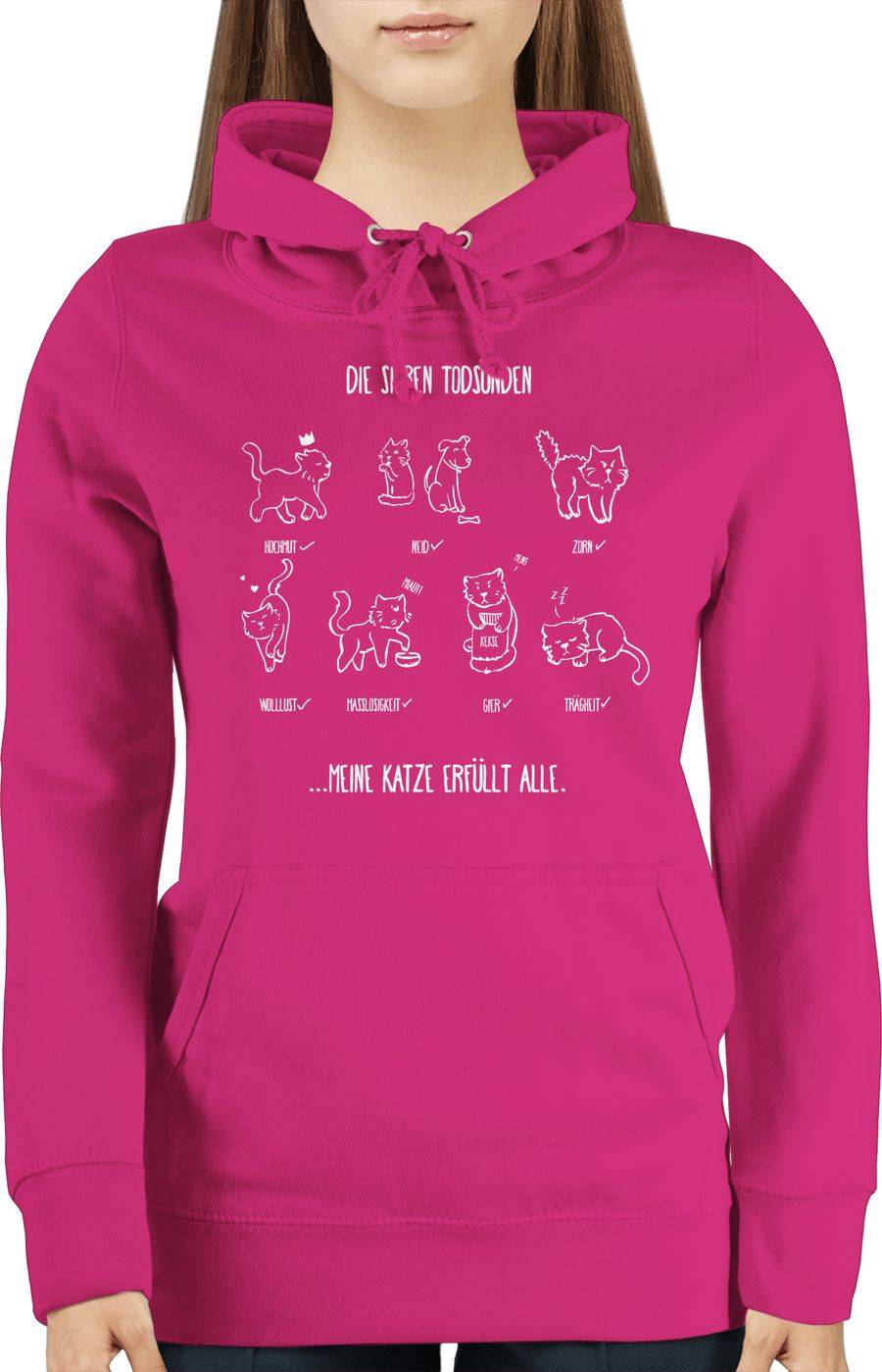 Shirtracer Witziges Katzenmotiv - Todsünden Shirts & Mehr Shirtracer