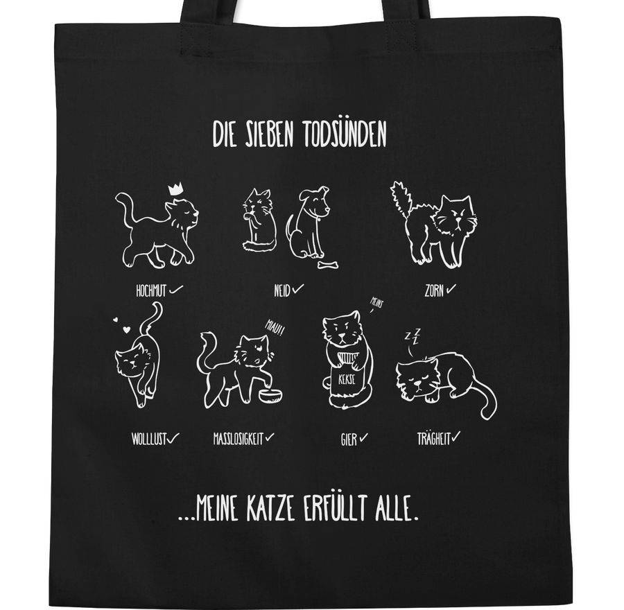 Shirtracer Witziges Katzenmotiv - Todsünden Shirts & Mehr Shirtracer