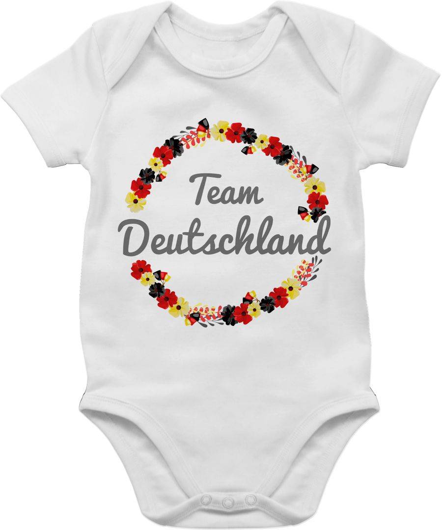 Shirtracer WM Team Deutschland Blumen: T-Shirt Turnbeutel Shirtracer