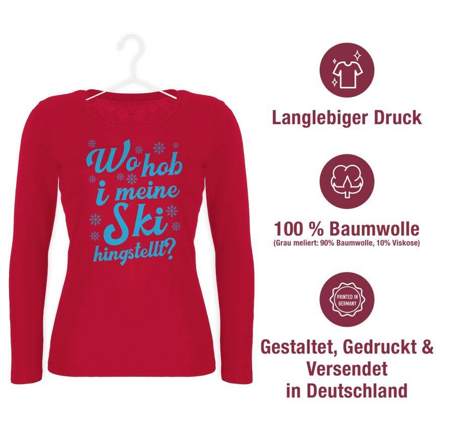 Shirtracer Wo Hob I Meine Ski Hingstellt? - Blau Shirts & Mehr Shirtracer