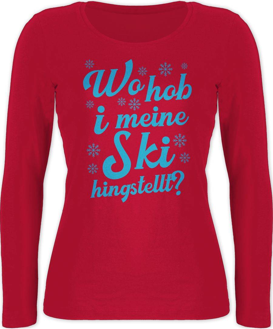 Shirtracer Wo hob i meine Ski hingstellt? - blau Shirts & Mehr Shirtracer
