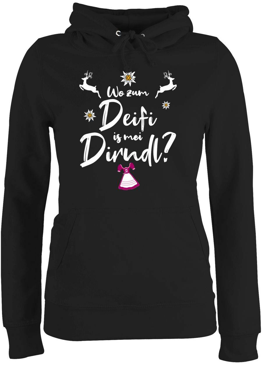 Shirtracer Wo zum Deifi is mei Dirndl Hirsche: Tshirt Gym Bag Shirtracer