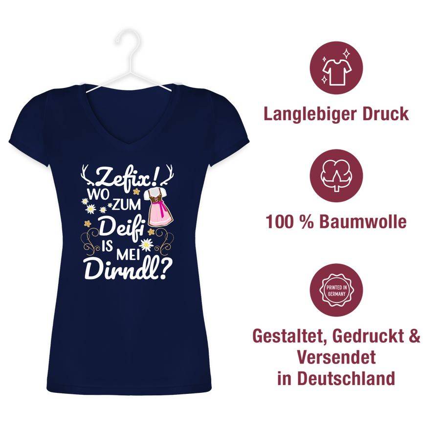 Shirtracer Wo Zum Deifi Is Mei Dirndl Shirts & Mehr Shirtracer