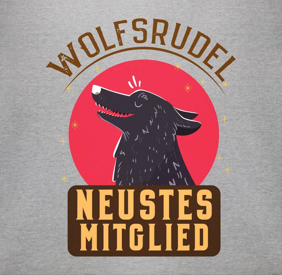 Shirtracer Wolfsrudel Neustes Mitglied: Tshirt Gym Bag Shirtracer