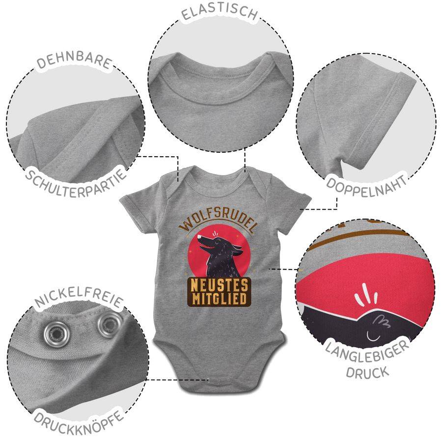 Shirtracer Wolfsrudel Neustes Mitglied: Tshirt Gym Bag Shirtracer