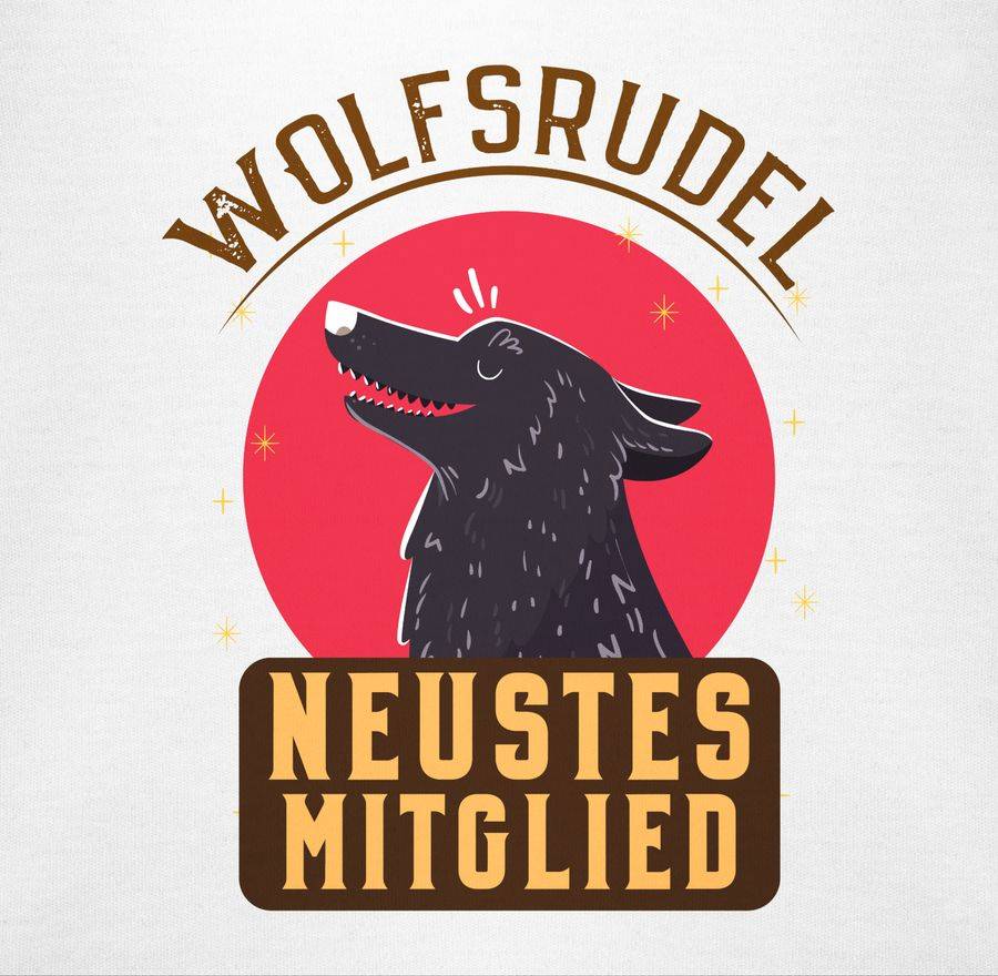 Shirtracer Wolfsrudel Neustes Mitglied: Tshirt Gym Bag Shirtracer